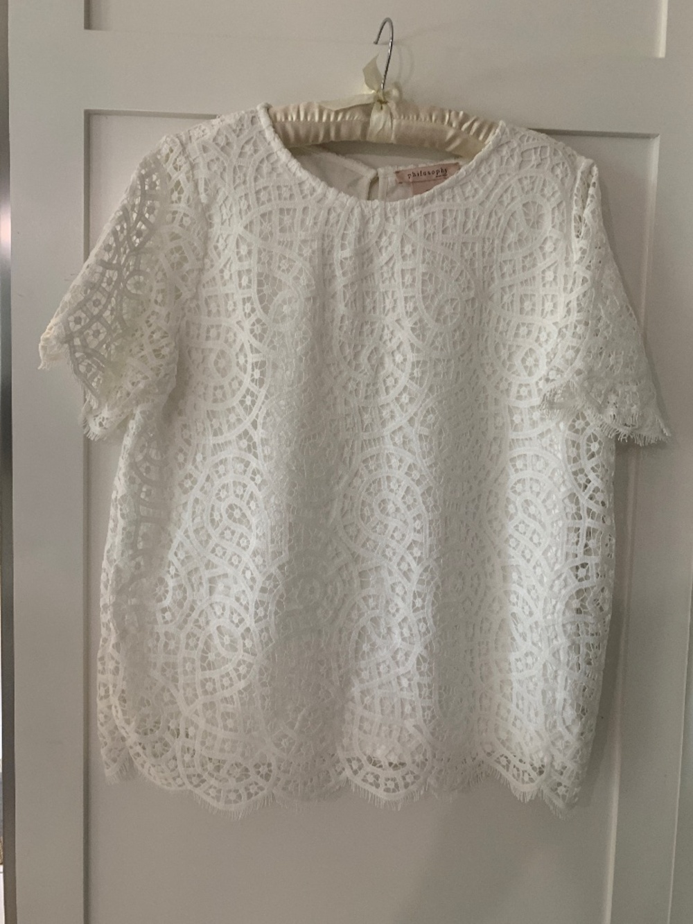 Philosophy Lace Lined Women's Shirt Medium